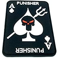 Ace Of Spades Punisher - Parche de PVC para airsoft y paintball